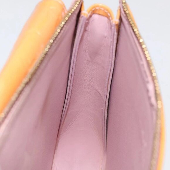 LOUIS VUITTON Monogram Vernis Motto Pouch Marshmallow Pink M91312 Auth 120333 - Picture 10 of 16